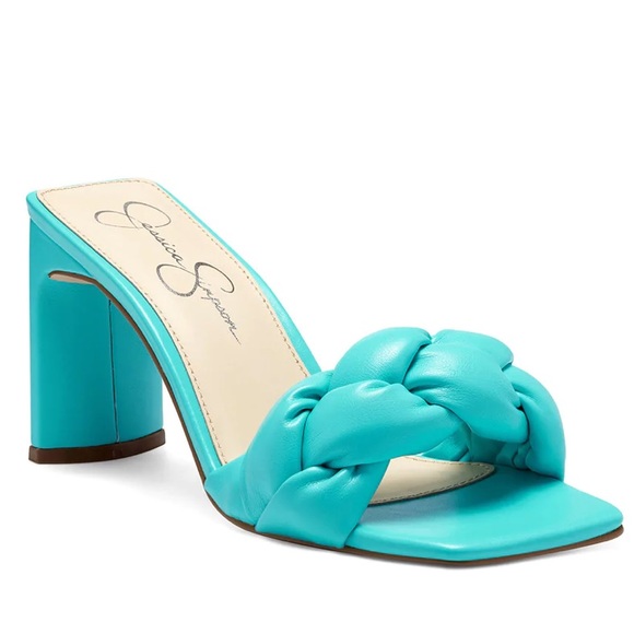 New Jessica Simpson Sassia High Heel Slide in Aqua - Picture 10 of 16